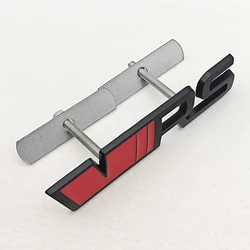 3D Metal Logo Emblem Badge - Car Front Grille, Fender, Side, Trunk Decoration Sticker Accessories (Grille Red Black)