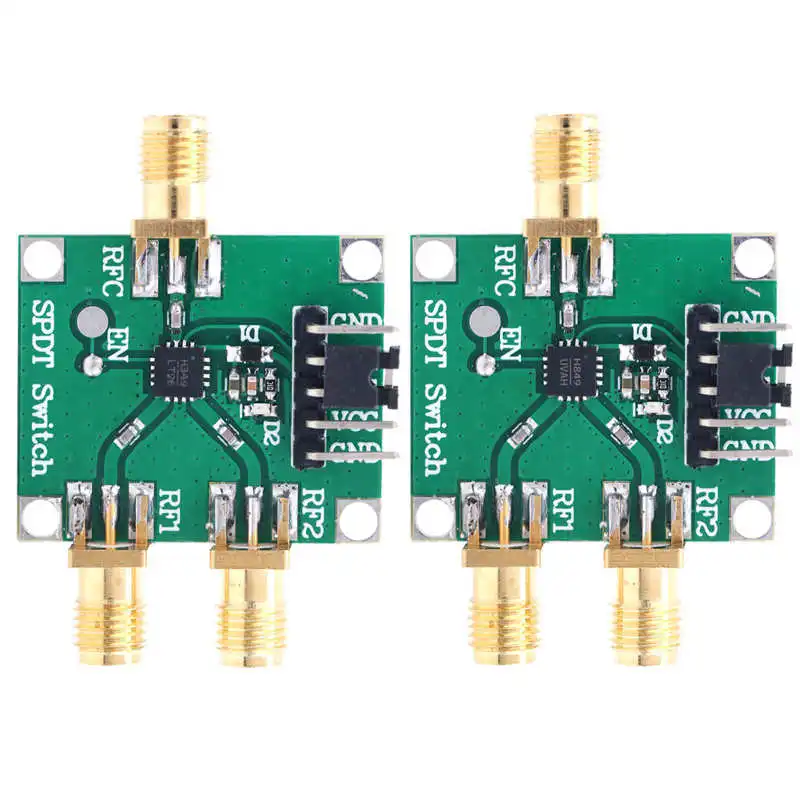 

3-5V RF Switch Module Single Pole Double Throw Board 50Ohms Input Output Impedance SMA Interface Industrial Electric Supplies