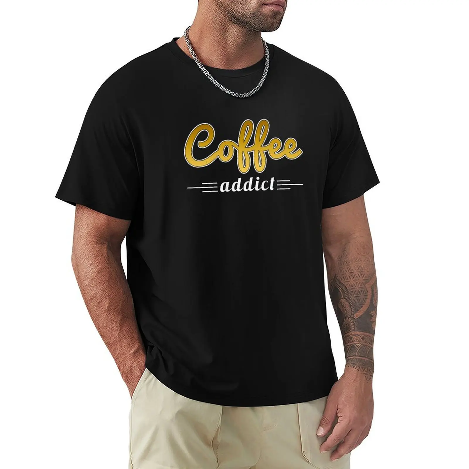 

Coffee addictive, caffeine espresso gift T-Shirt oversizeds oversized plus sizes anime clothes sweat shirts, men