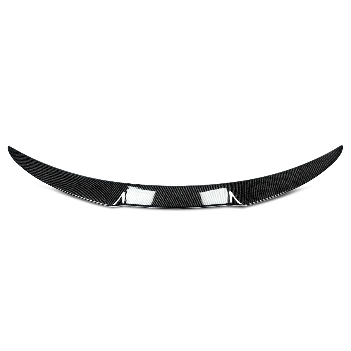 V Style Rear Lip Spoiler Compatible with 2017-2021 Alfa Romeo Giulia Quadrifoglio Carbon Fiber Look Rear Spoiler Rear Tail Wings