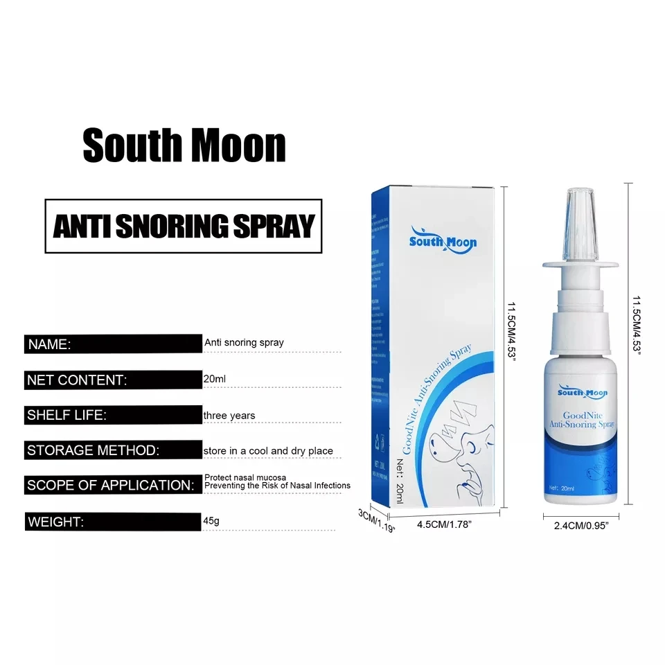 Herbal nasal spray to treat sinusitis Stop snoring to relieve stress Sleep cold sneeze