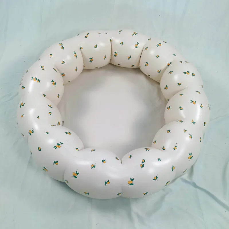Children's Petal Pool Bath Tub for Baby Swimming Pool for Kids Tub Kids Indoor Inflatable Toddler White PVC Water Meter