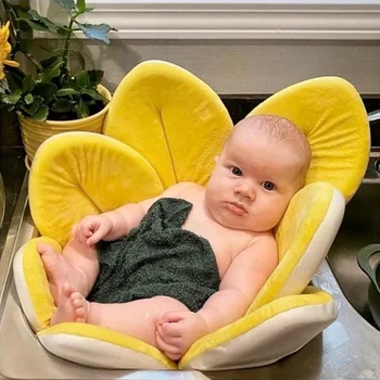 1PCS Baby Bath Pad for Infant Newborn | Soft Flower Petals for Sink Bathtub Essentials Shower | Bathtub Mat for Bathtub Tub Sink 1