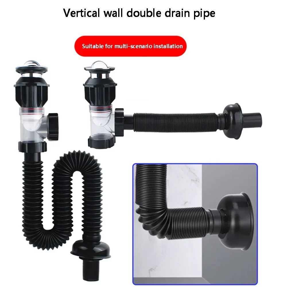 Deodorizing horizontal drainage pipe Deodorizing drainage pipe Washbasin Washbasin Drainage Complete set of accessories 1