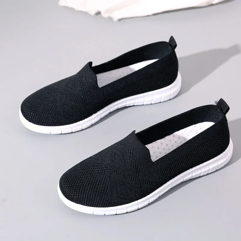 

Туфли женские прогулочные, дышащие плетеные, Нескользящие, ручная работа, легкие, плоская подошва, повседневная обувь, весна/осень