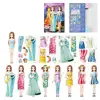 Magnetic Dress Up Set Creative Clothes Dress Up Toy Dolls Created Imagine Set Birthday Gift For Toddler For Travel 3