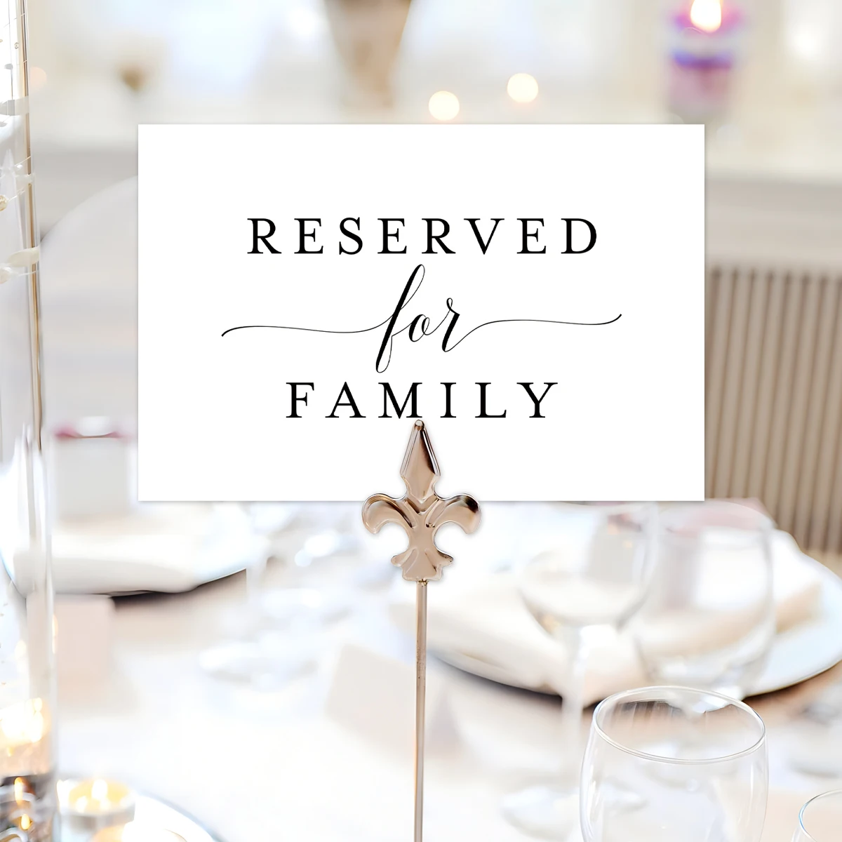Place Cards 10pcs Reserved Signs for Weddings Party Receptions Celebrations Reserved Signs for Tables Family Card Wedding place card holders place cards acrylic sign holders mini chalkboard signs wedding drink signs acrylic guestbook signs