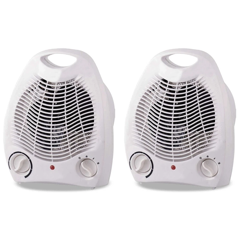 

2X 2000W Electric Fan Room Heater 220V Portable Electric Space Heater Mini 3 Heating Settings EU Plug