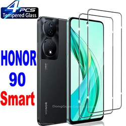 Premium Tempered Glass Screen Protector - Pack of 1/4 - 2 pieces (For Honor 90 Smart)