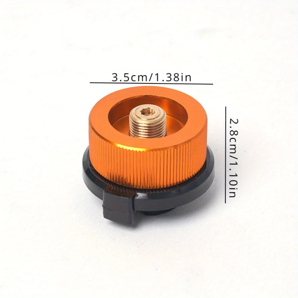 Outdoor Camping Hiking Stove Burner Adaptor Split Type Furnace Converter Connector Auto-off Gas Cartridge Tank Cylinder Adapter