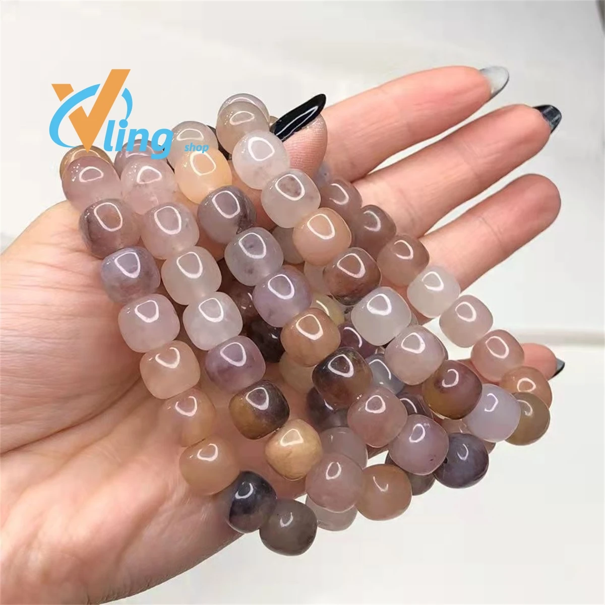 Golden Jade Violet Bracelet Color Old Bead Women's Live Broadcast Exquisite Fashion Gift Charm Retro Jewelry Amulet Simple Versa