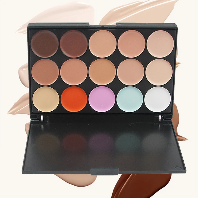 Concealer Palette Multifunction Concealer Palette Cream Texture Covers Acne Marks Dark Circles 15 Colors Face Makeup Waterproof Make up Cosmetics makeup concealer waterproof concealer face concealer concealer palette