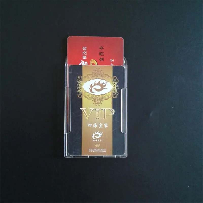 1PC Double Card Acrylic Plastic ID Badge Card Holder for Bank Credit Cards Protector Cardholder ID Cover Case Wallet card holder Credit card holder Card holder Card wallet Card sleeve Id card case Business card holder Card sleeves Id card holder Card binder Playing cards holder Document card wallet Wallet card bag
