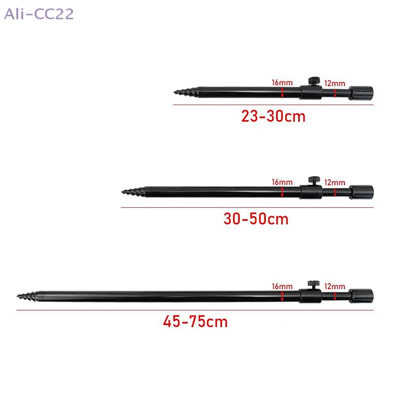 Aluminum Alloy Fishing Bankstick Adjustable Telescopic Carp Fishing Rod Pod Rest For Bite Alarm