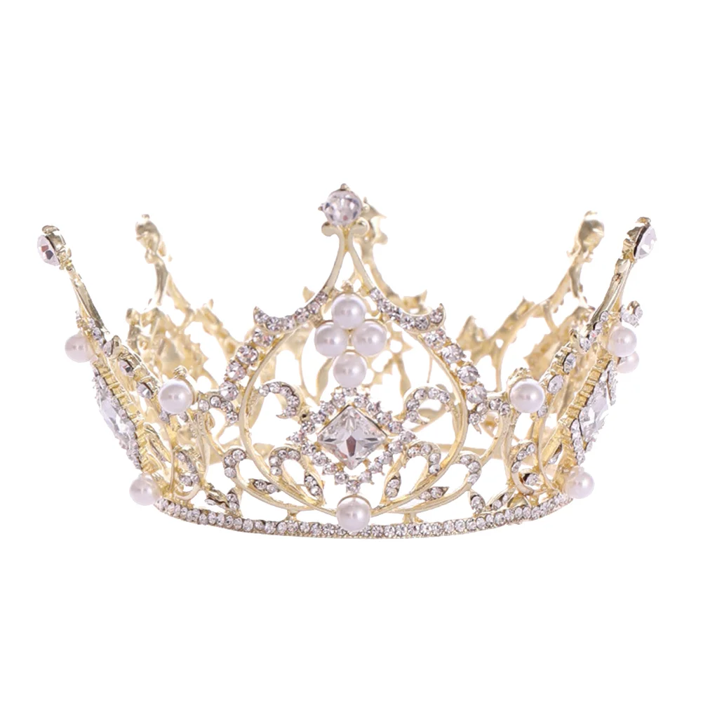 

Wedding Hair Crystal Headband Rhinestones Baroque Crown Luxury for Women Bridesmaid Prom Headpiece