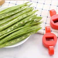 Trancheur de germes de haricots multifonction à usage domestique, outil de cuisine, petit coupe-légumes, fabricant de fils de haricots, 1 pièce 5