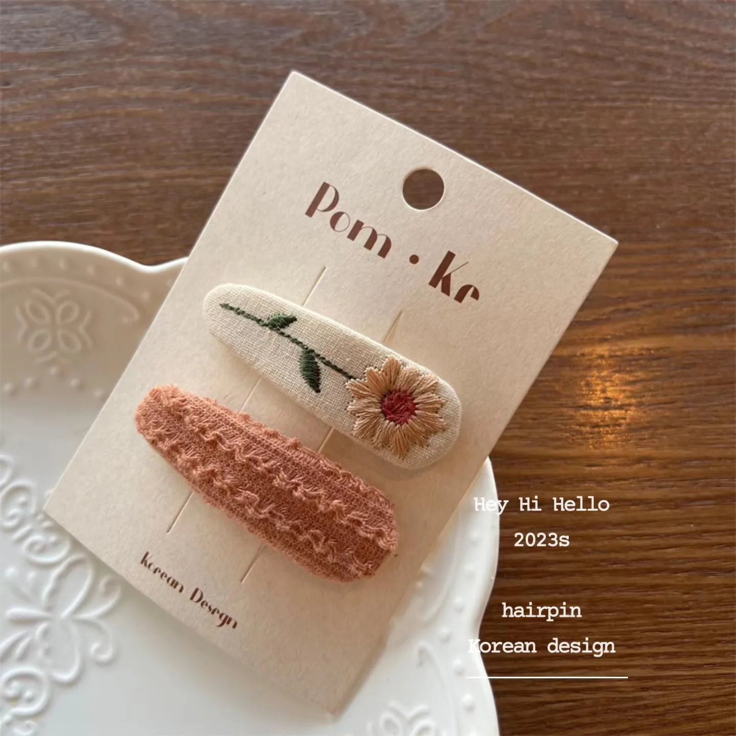 Embroidered flower