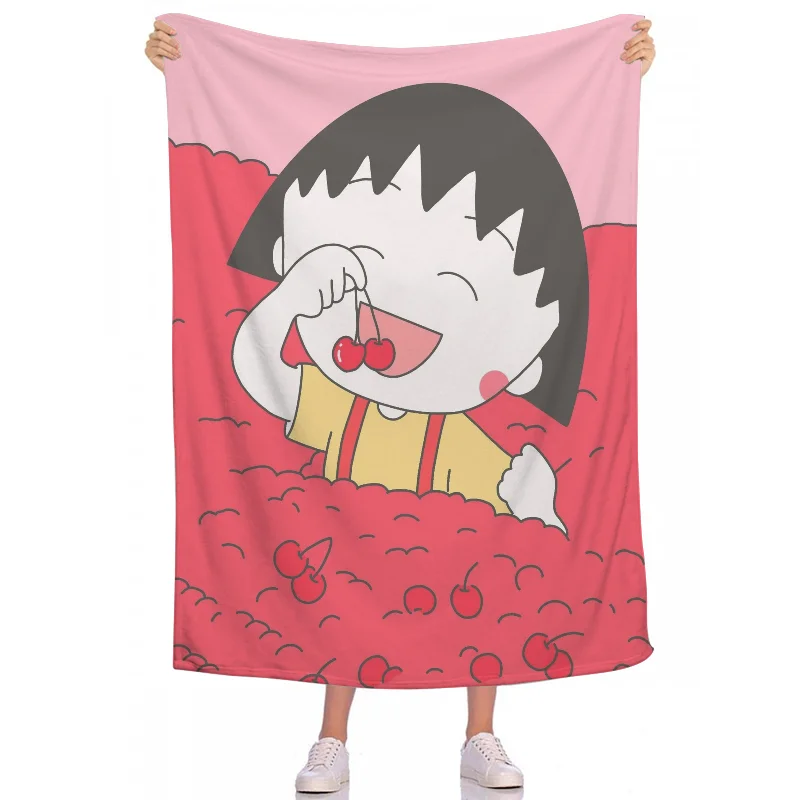 C-Chi-bi 마루코 침실 장식 장식 소파 담요, 침대용 귀여운 던지기 담요, 북유럽 보호 홈 장식, 낮잠 침대보