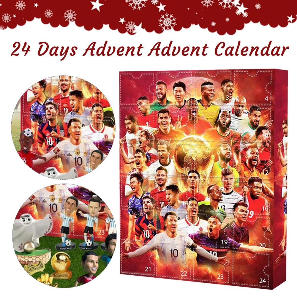 Christmas Advent Calendar Soccer Kit 24 Days Countdown Birthday Party Sports Christmas Supplies Kids Gifts