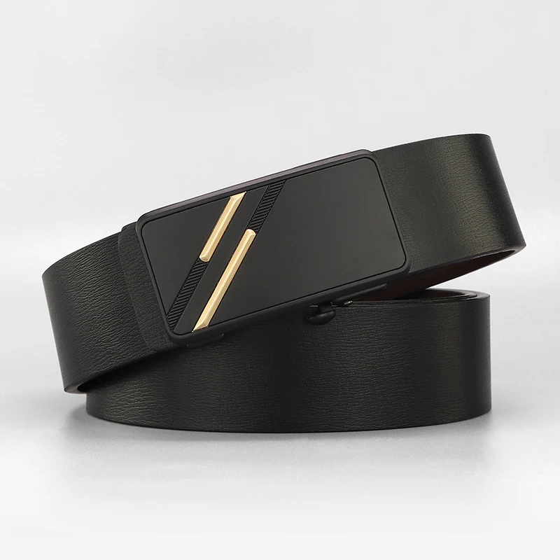 

Luxury famous brand belts men Automatic Buckle designer high quality toothless Waistband genuine leather younth ceinture homme