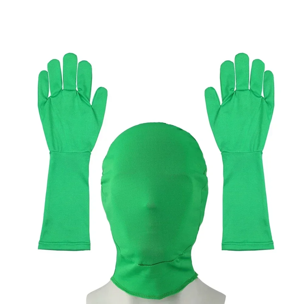 Photo backdrop Green Screen Suit Chroma Key Cosplay Costumes Backdrop Video Film Invisible Effect Background Stretchy Tight Bodysuit