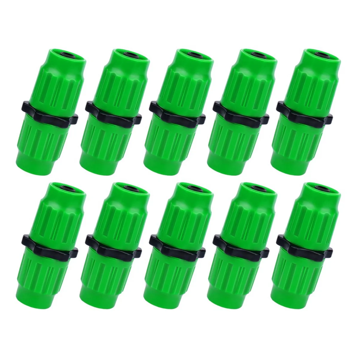 Expandable Garden Hose Repair Kit 10PC Dual-Channel Hose Female Male Connectors Pockets for 3/4In 5/8In Garden Garden Hose Repair Kit