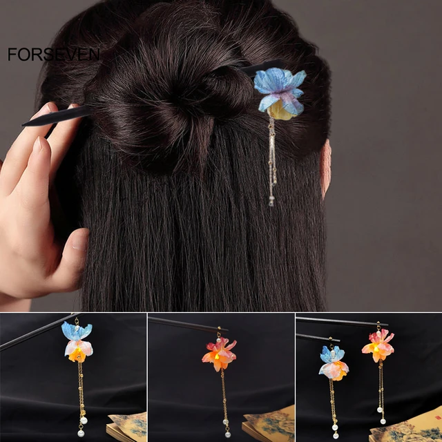 Girl Hair Asian Bun Chopsticks Braid 5 by pngtransparency on DeviantArt