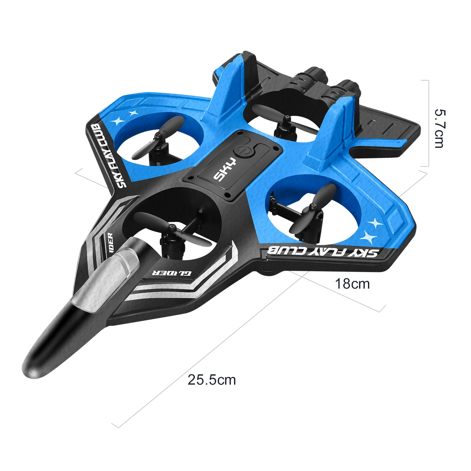 New remote-controlled glider, gravity sensing stunt foam aircraft, dazzling lights, rechargeable anti-drop drone, children's toy