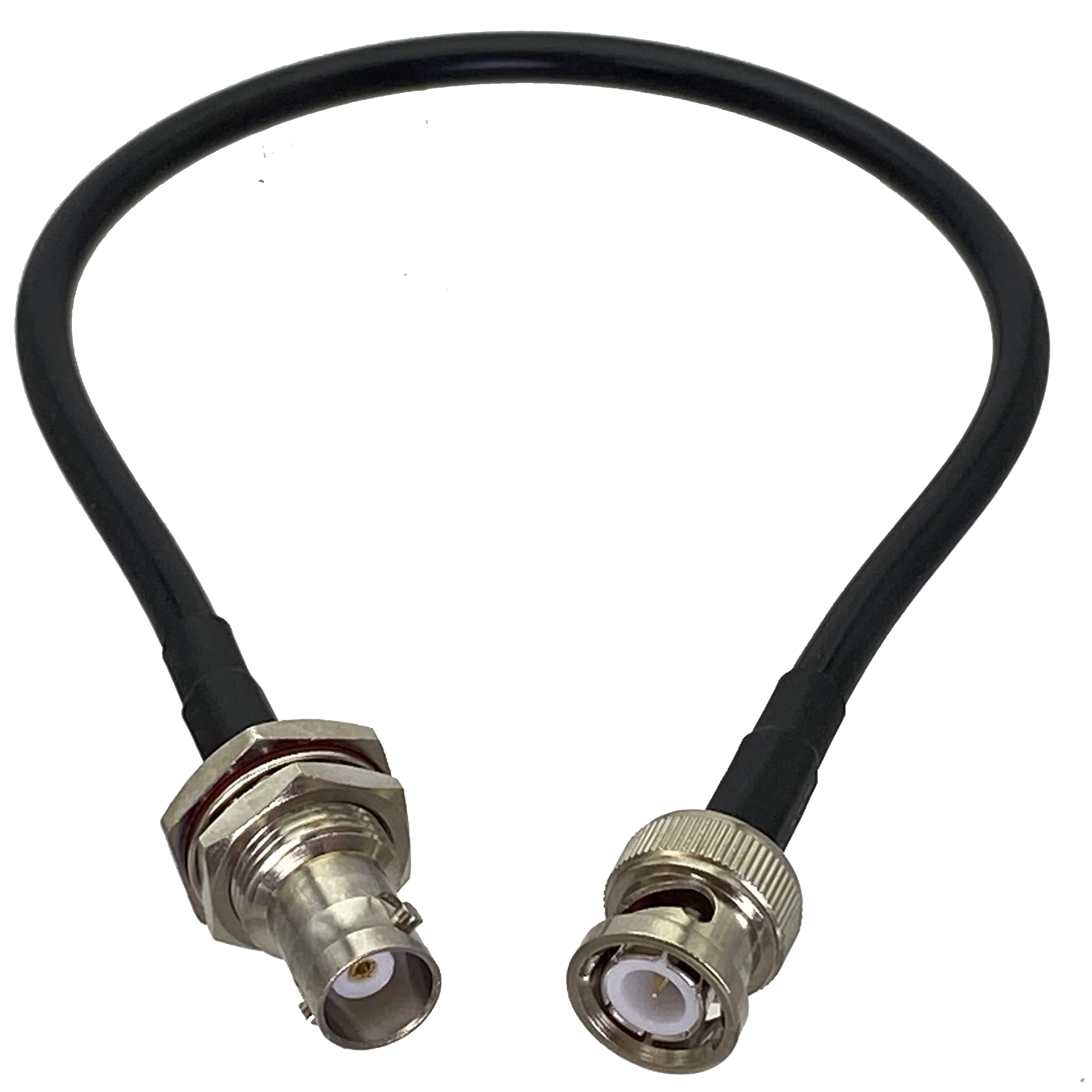 

1pcs RG58 BNC Male Plug to BNC Female Jack Bulkhead Nut RF Coaxial Connector Pigtail Jumper Cable New 6inch~5M