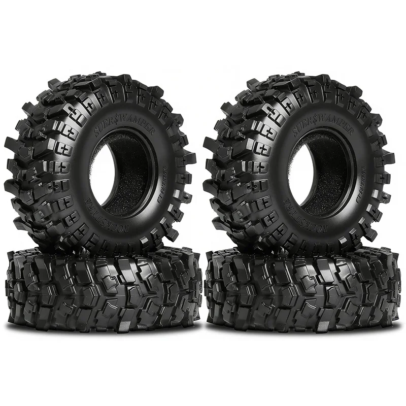 Gros plan sur les roues crantées et la suspension de la Voiture Télécommandée Stunt Car 4WD, conçue pour le tout-terrain.
