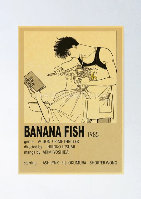 Banana Fish Minimalist Poster  Poster japonês, Anime, Cartaz