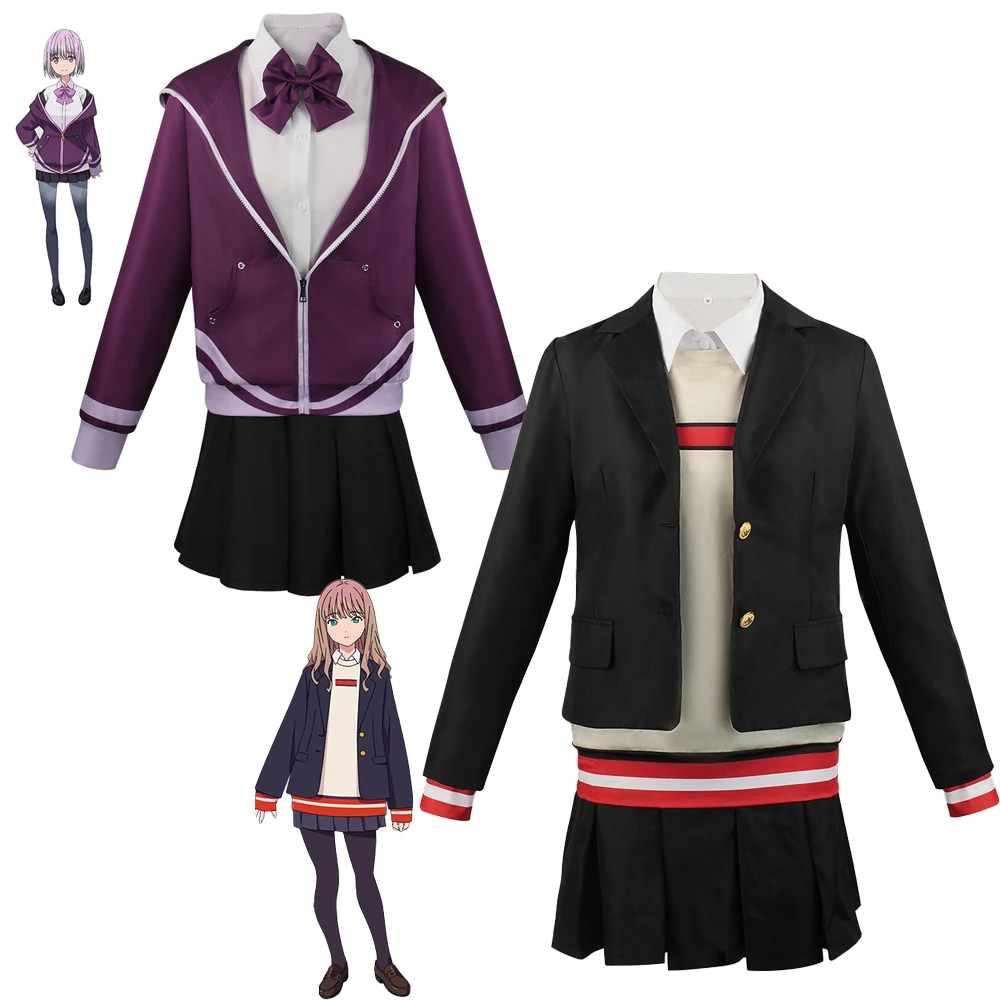 

Anime SSSS.DYNAZENON Cosplay Costume Minami Yume Cos Fashion Shinjou Akane Dresses Carnival Halloween Novelty Hairs Wigs