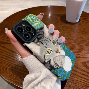 Image for Cute Cat Phone Cases for iPhone 15Pro 11 15 12 13  