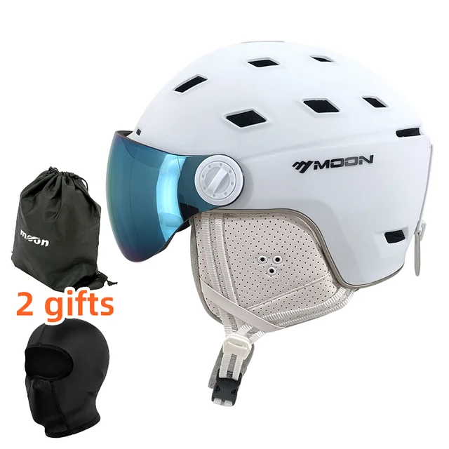 MOON-남성과 여성을 위한 전문 스키 헬멧 및 스노우보드 고글