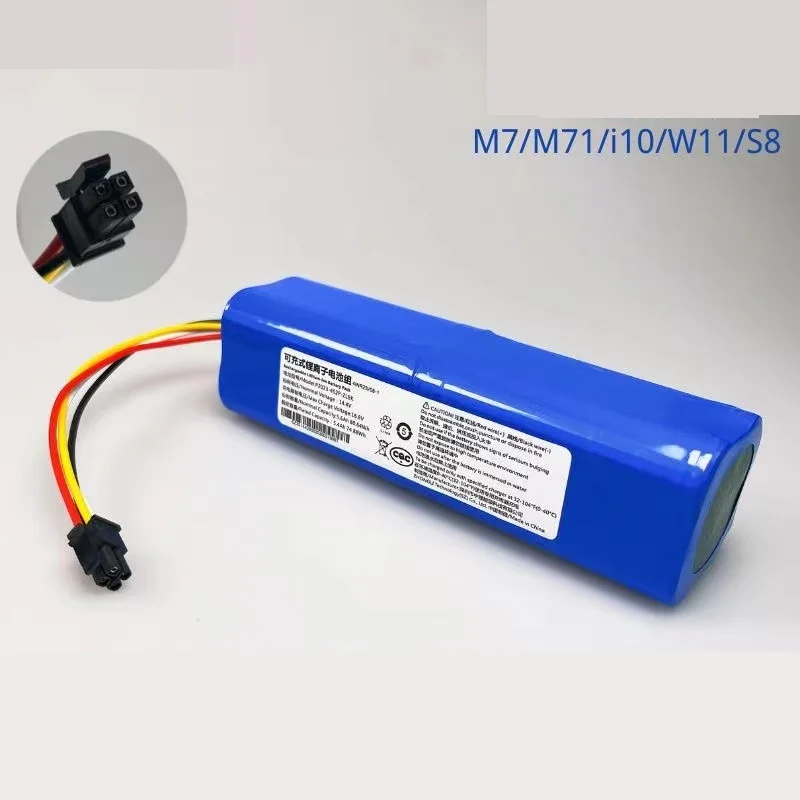 Bateria para Varrer Vácuo Midea Robô Acessórios de Manutenção M7lcn I10 s8 s8 Mais m7 M71cn M7pro m7 Jovem m7 Max Parte