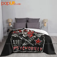 The Meteors Psychobilly Band Punk Rock Blanket Thick Thicken Sofa Cover Couch Blanket Decorative Sofa 2