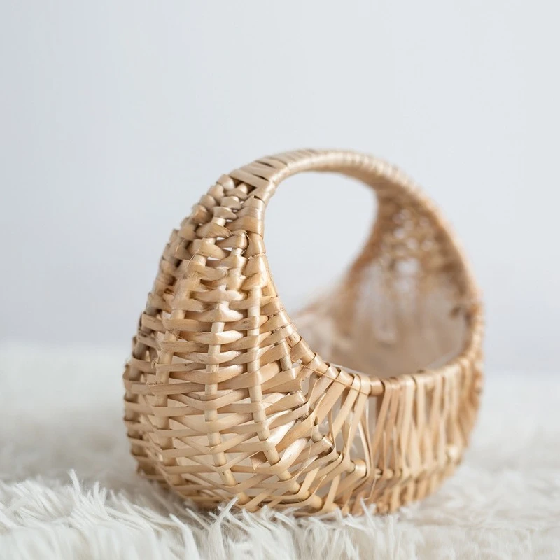 Flower basket woven basket, green plant pot, succulent flower pot, candy packaging basket, rattan weaving basket and tote basket