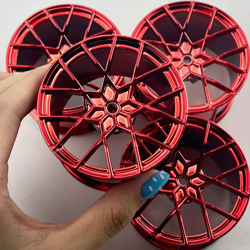 1:8 DIY CADA 빌딩 블록 브릭 액세서리 도금 허브 타이어 호환 레고 GULY 자동차 장난감 42083 42056 42115 허브 타이어 휠