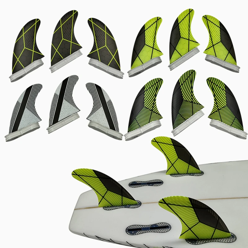 Surfboard Tri Fin Set Fiberglass UPSURF Surfboard Fin Set - 3-Piece ...