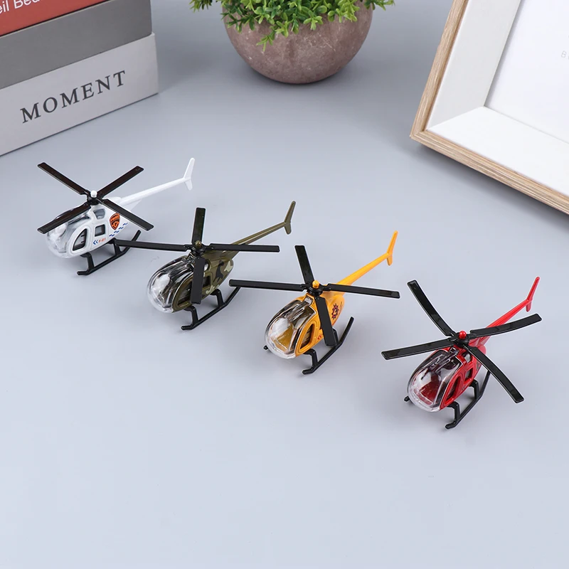 Mini Alloy Helicopter Model Toys Aircraft Military Collection Decorations Simulation Airplane Toys For Kids Boys Birthday Gift 