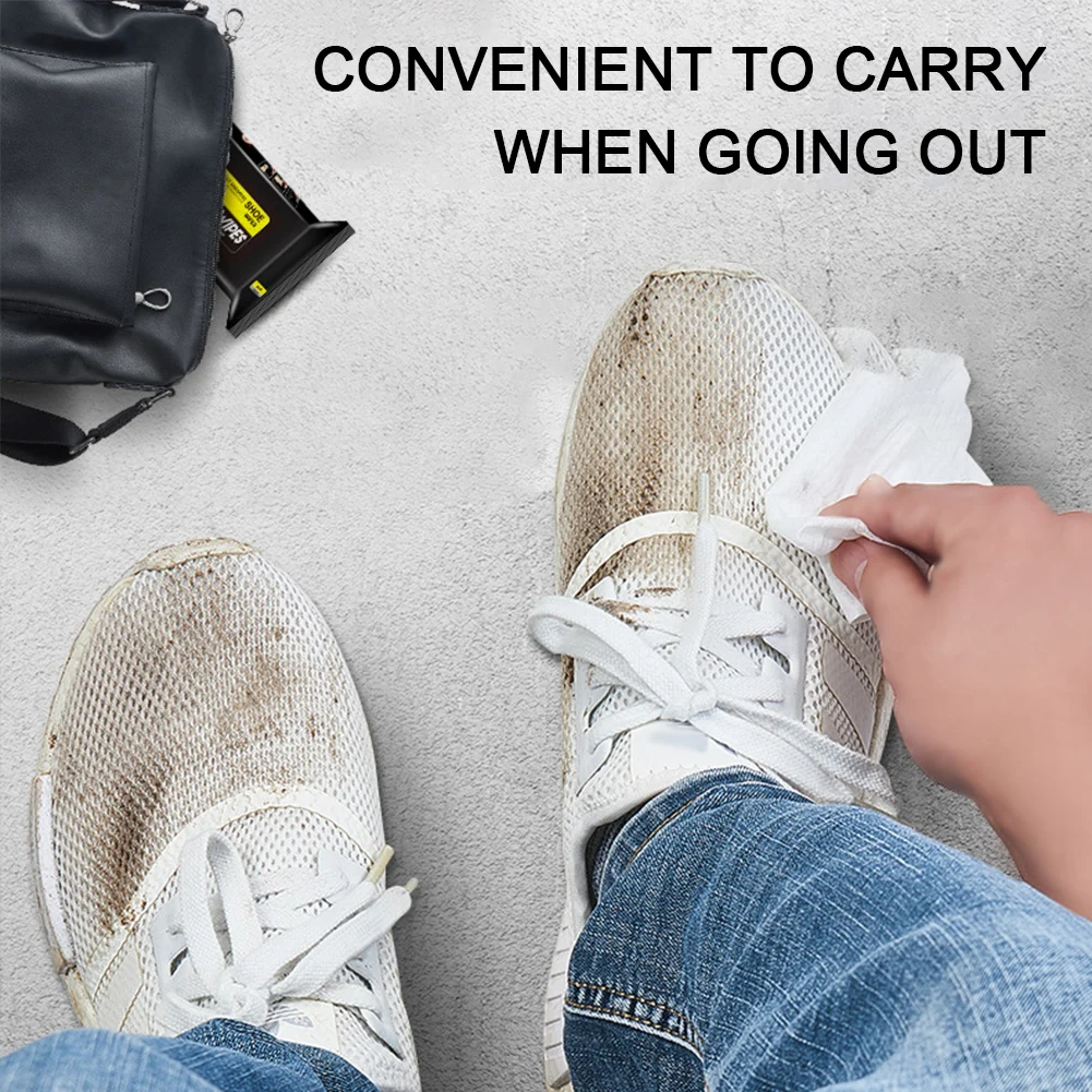 Wash Free White Shoes Cleaning Wipe Portable Shoes Dirt Removing Cloth For Canvass Shoes 5