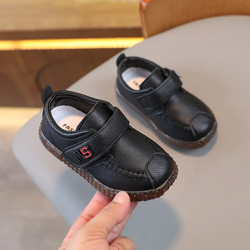 England Leather Shoes Kids Boy School Shoes Versatile Leisure - Main Image