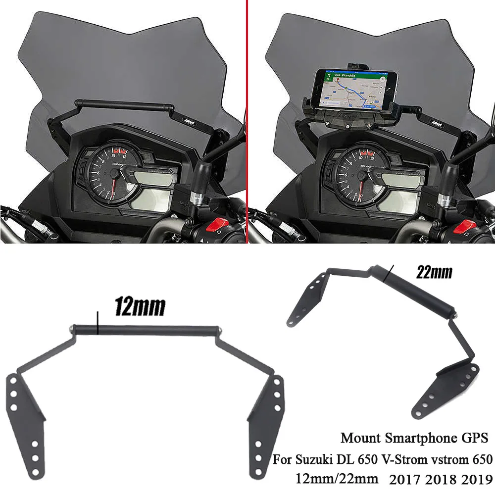 

Кронштейн для крепления ветрового стекла смартфона GPS-держателя для Suzuki DL 650 V-дополнительный vдополнительный 650 2017 2018