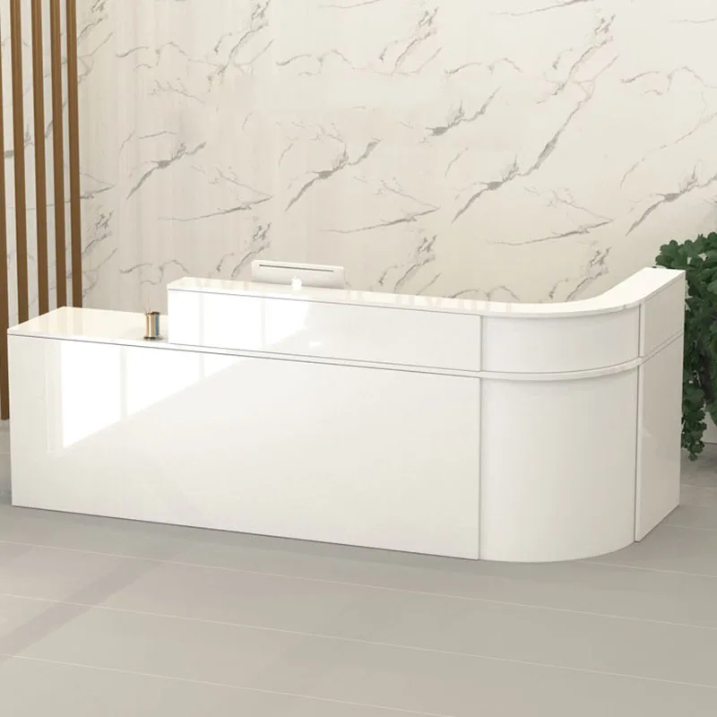 Registratore Di Cassa Bianco Reception Leggio Piccolo Moderno Reception Reception Banco Cassa Cassa Leggio Negozio Mobili