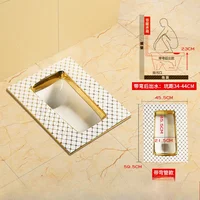 #  Bathroom Home Flushing Cistern Sets of Ceramic Potty Chair Style Hotel Luxury Gold Urinal 1
