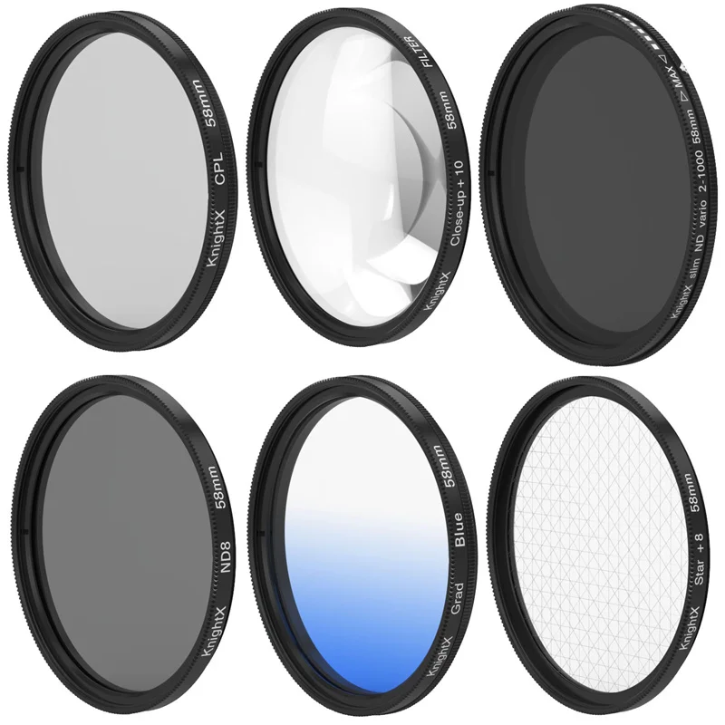 KnightX-FLD-UV-CPL-ND-Star-polarizer-Camera-Lens-Filter-For-canon-sony ...