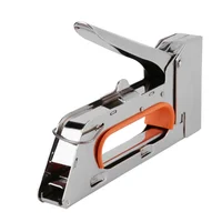 Upholstery Stapler 4/6/8mm Paper Window Tacker Tools with 2400pcs Nails Stainless Steel for Woodworking for Furniture Binding 1