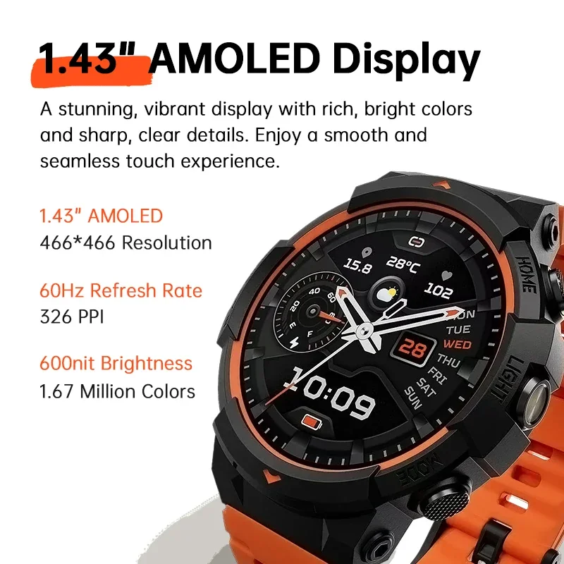 Black Shark GS3  Ʈ ġ ۷ι  1.43ġ AMOLED ÷ 18  5ATM GNSS