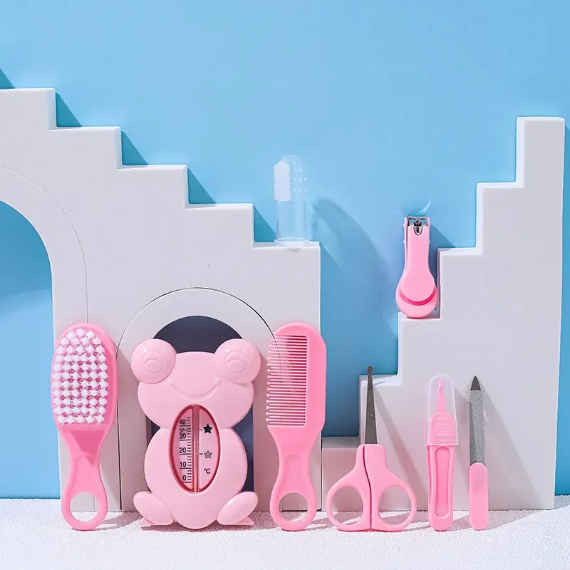 8pcs/set Baby Care Kit Baby Hygiene Kit Nail Scissors Clipper Portable Infant Child Healthcare Tools Sets for Toddler Gift
