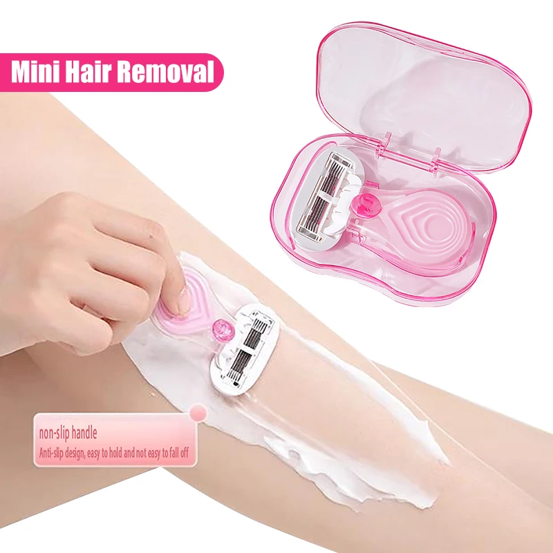 

1 Pc Mini Hair Removal Knife with Box Portable Shaving Razor Stainless Steel Razor Blade Remove Body Hair Beauty Tools for Woman